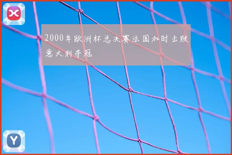 2000年欧洲杯总决赛法国加时击败意大利夺冠